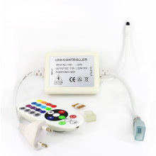 High voltage 110V RGB led strip Controller with 24Keys Wireless IR Remote Control